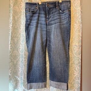 Liverpool Dark Blue Cropped Jeans